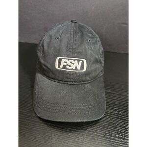Devon & Jones FSN Black Cotton Baseball Cap One Size Black Adjustable Strap